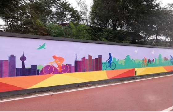  昆山墙体彩绘-围墙