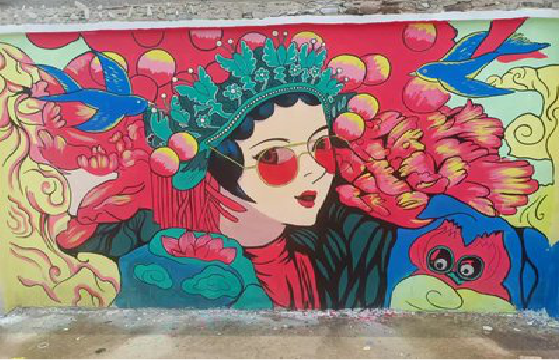  昆山墙体彩绘-网红墙