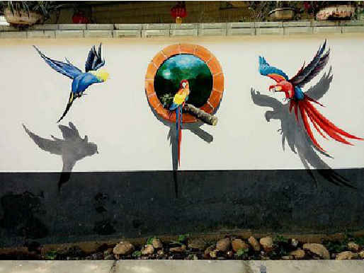  昆山视觉错位-3D墙绘设计