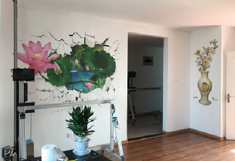  昆山墙体彩绘相比墙纸的优势。