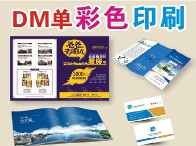  昆山单页印刷，色彩搭配简单。